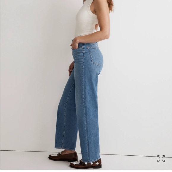 Madewell Curvey Perfect Vintage Wide Leg Crop Jean - Picture 2 of 6